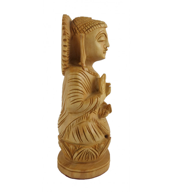 Kadamba Wood Handcrafted Sitting Figure of Lord Buddha