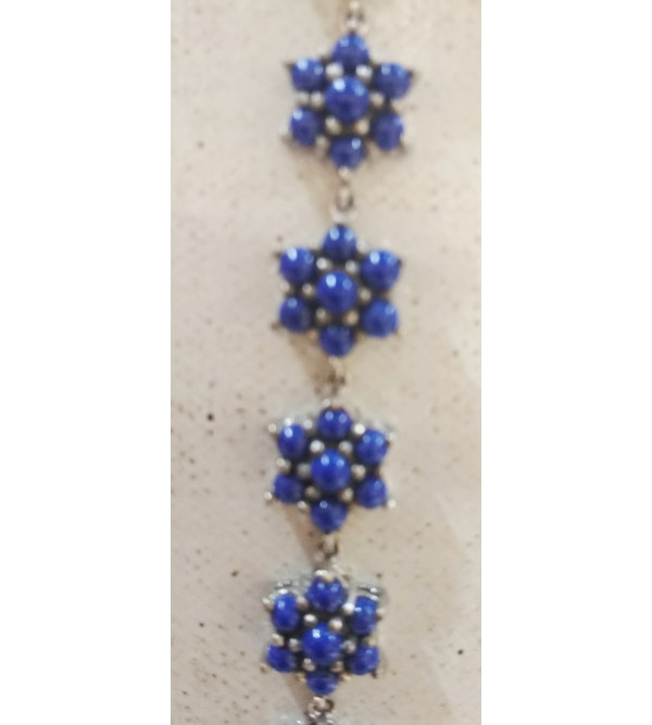 92.5 SILVER STONE BRACELET  TARQUISE/LAPIS