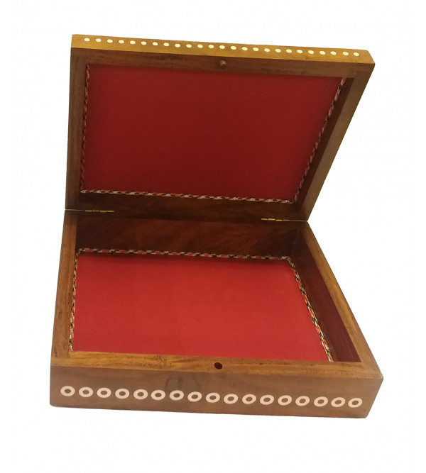 Sheesham Wood Handcrafted Box with Acrylic Inlay Work