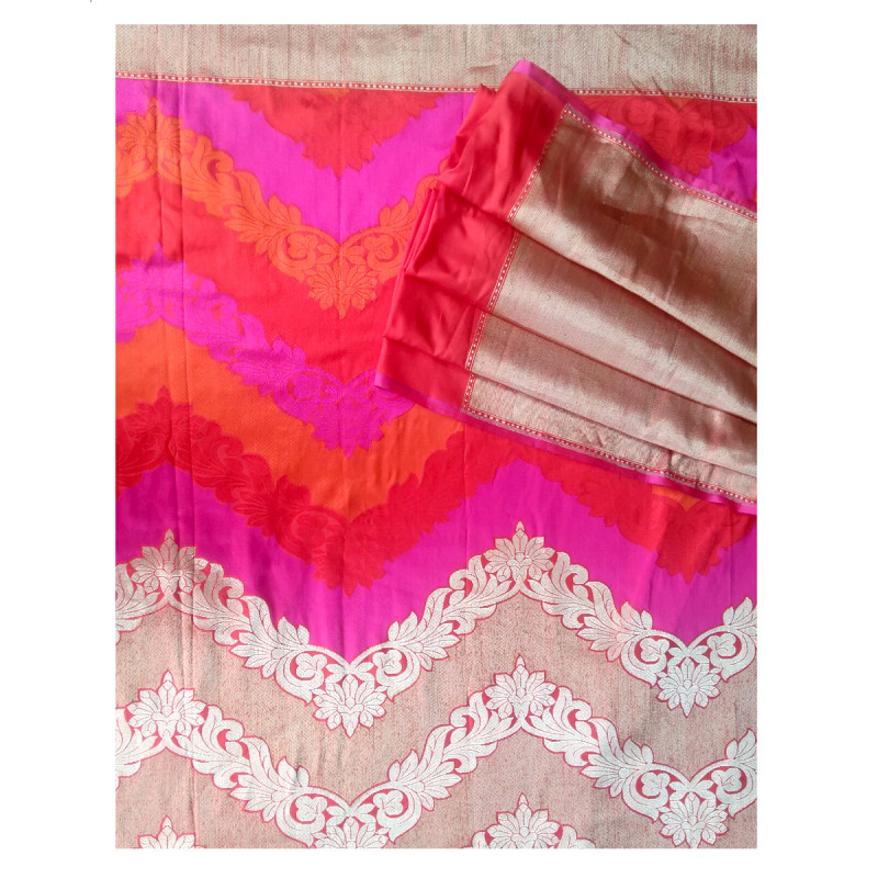 Katan Silk Handloom Banaras Kadua Saree with Blouse