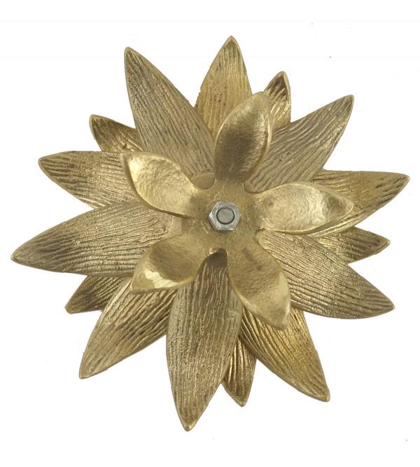 Flower Handcrafted In Brass Size 2.5 Inches