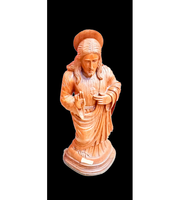 Jesus Christ Handcrafted In Burma Teak Wood Size 30 Inches