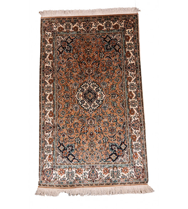 Kashmir Silk Carpet Hand-knotted 