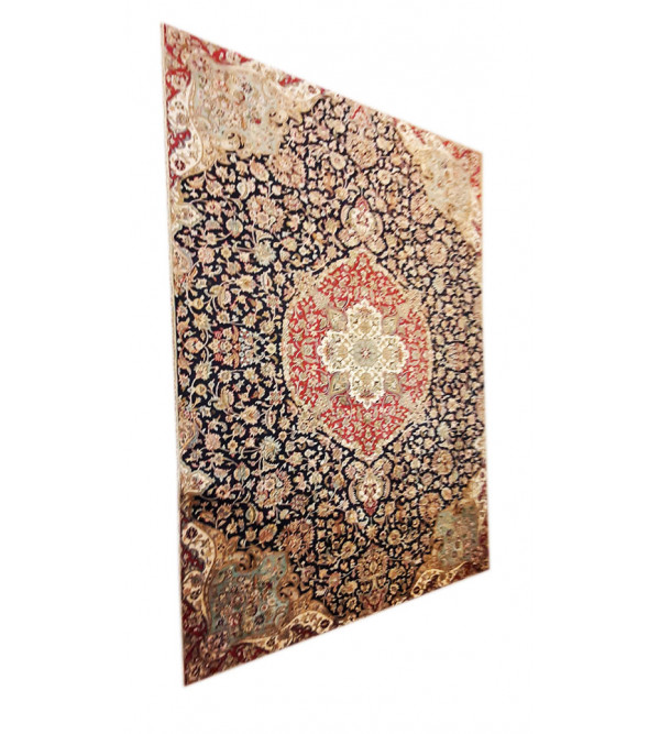 Kashmir Carpet Hand-knotted Silk x Silk Size 9ftx12ft