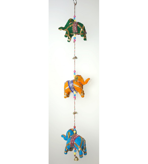 Traditional Stuff Toys of Rajasthan Elephant  Hanging Size 3 Inch