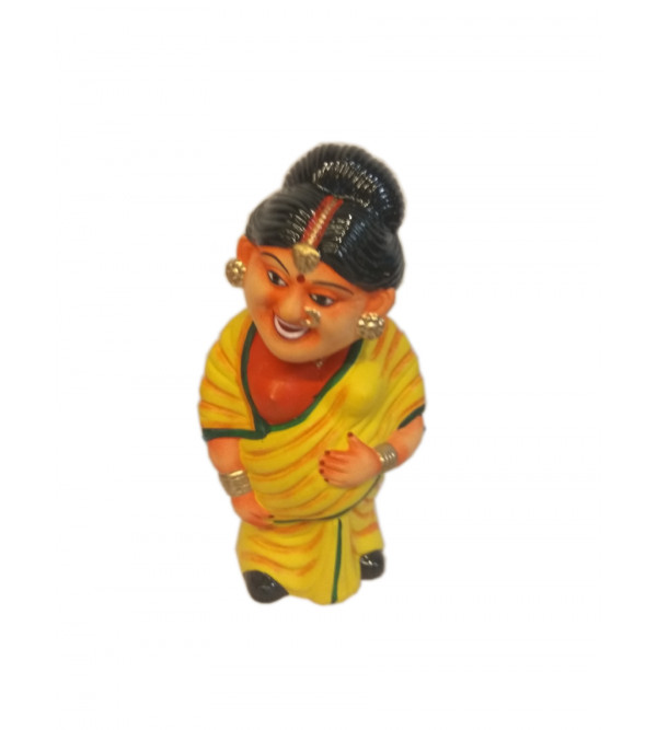 Miniature Clay Toy Dancing Head Figure Size 10 Inch