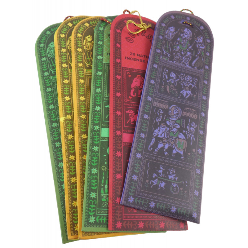 HANDICRAFT MADHUBANI ODYSSEY ASSORTED INCENSE PACK OF 6 