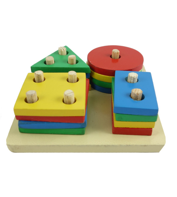 Education Toy  Wooden Shape And Colour Board