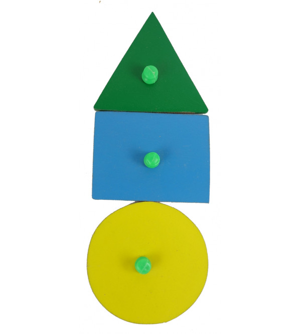 Education Toy  Wooden Shape With Knob