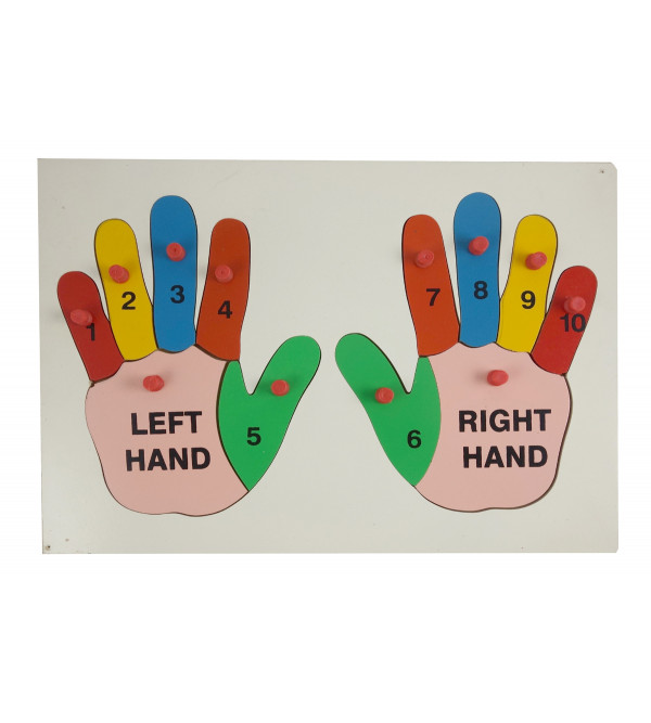 Education Toy Wooden Jigsaw Puzzle Hand Shape