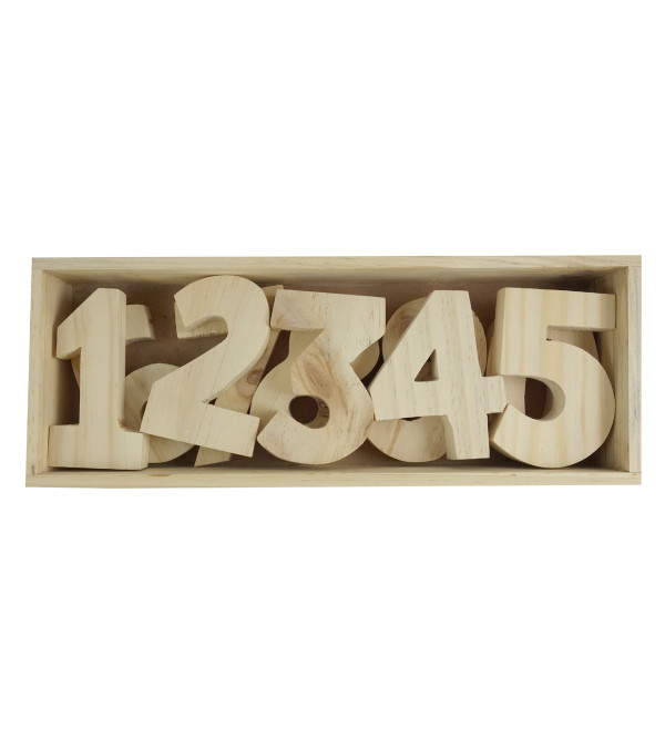 HANDICRAFT WOODEN EDUCATIONAL TOYS BLOCKS NUMBERS (0-9)