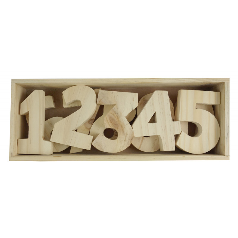 HANDICRAFT WOODEN EDUCATIONAL TOYS BLOCKS NUMBERS (0-9)