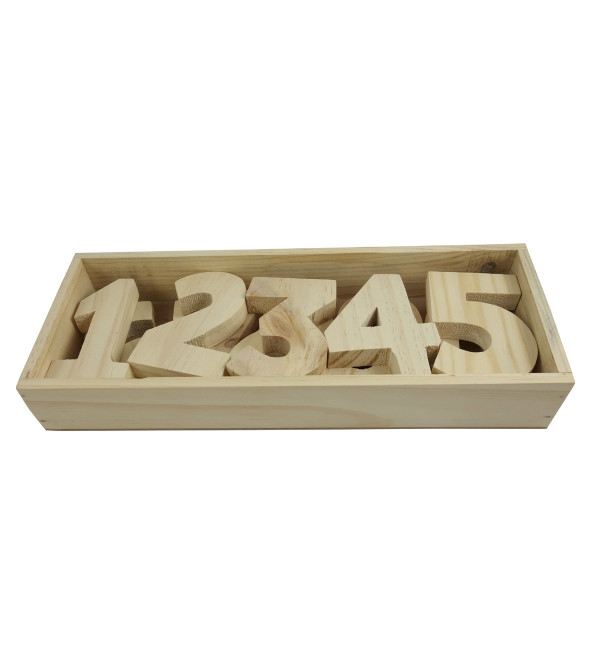 HANDICRAFT WOODEN EDUCATIONAL TOYS BLOCKS NUMBERS (0-9)