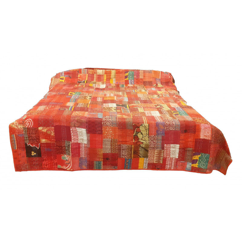 BED COVER 90 X 108" KANTHA PATOLA EMBRODERY