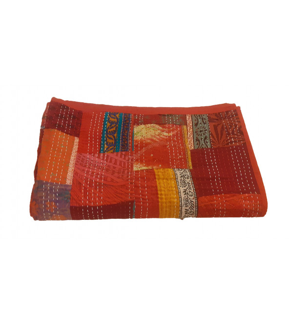 BED COVER 90 X 108" KANTHA PATOLA EMBRODERY