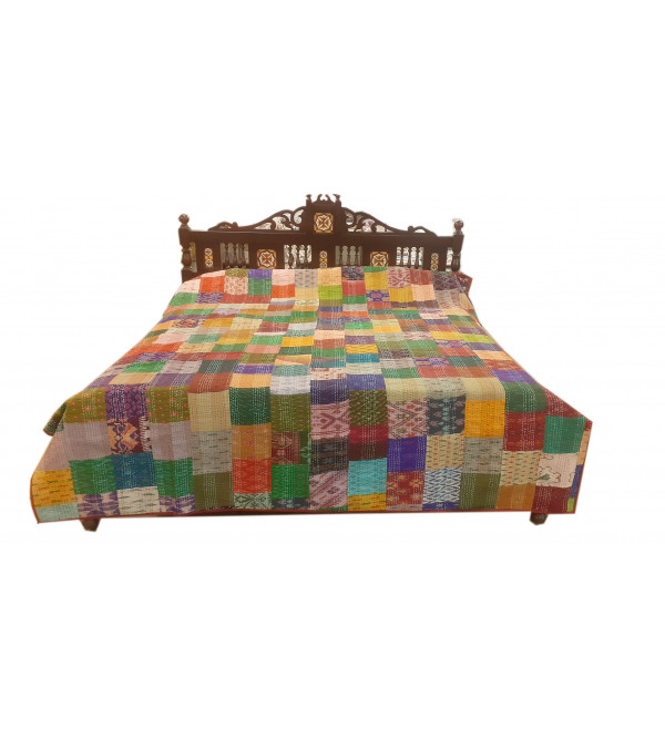 BED COVER 90 X 108" KANTHA PATOLA EMBRODERY