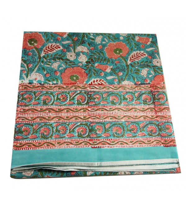 Block Printed Table Cover 60x60 Inch