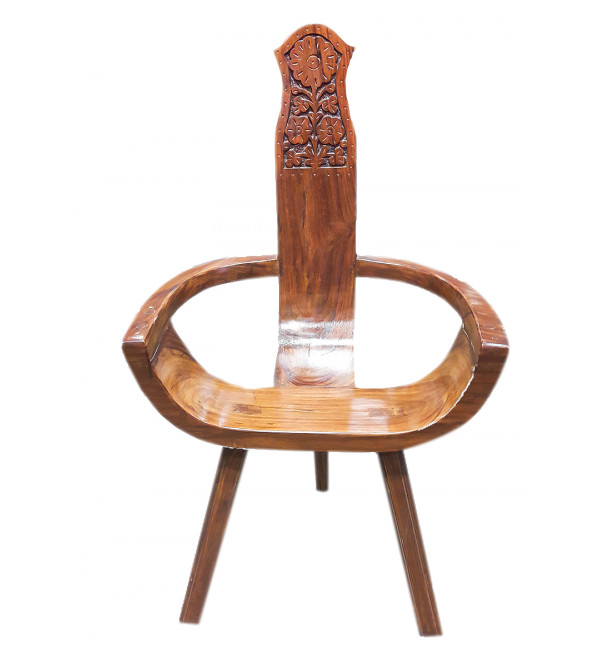 Handicraft Sheesham Wood Chair with 3 Legs