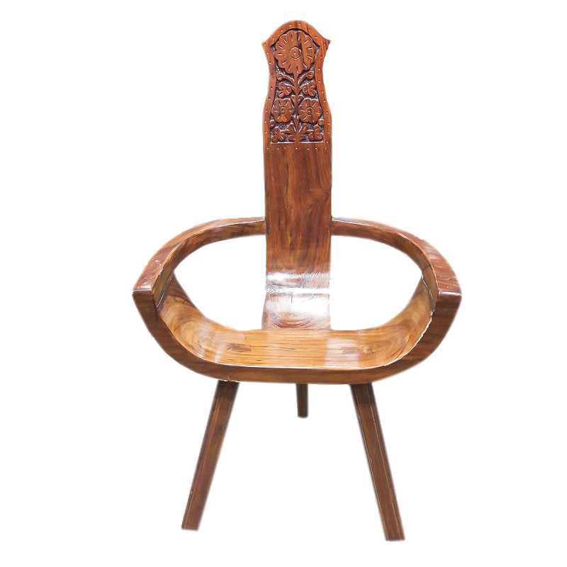 Handicraft Sheesham Wood Chair with 3 Legs