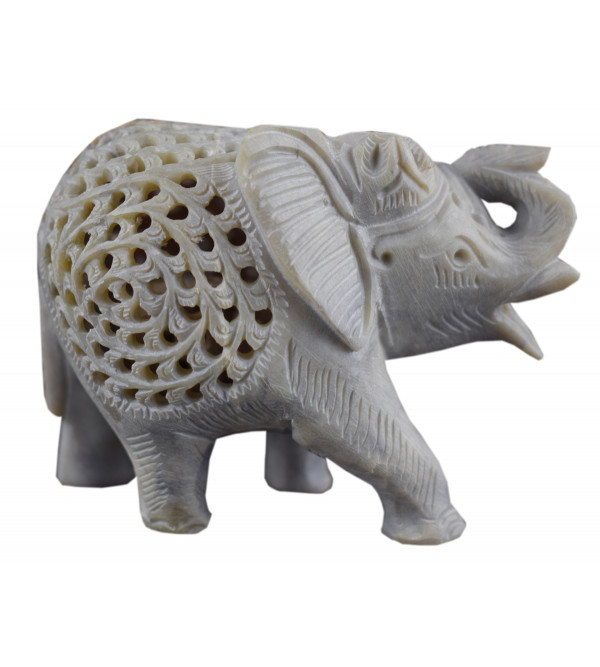 Soap Stone Undercut Elephant Size 3 Inch