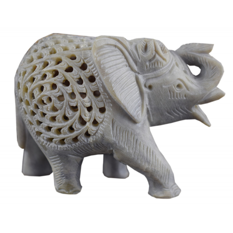 Soap Stone Undercut Elephant Size 3 Inch