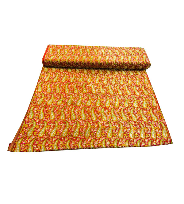 3 Colour Banras Brocade Material 44 Inch  Banaras Silk 30 Zari 40