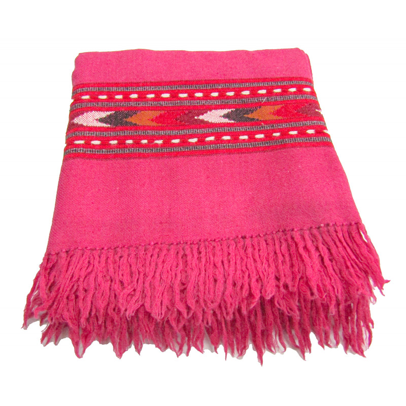 Woolen Shawls Kullu Border Angora Wool 40 X80 Inch In Assorted Designs and Colours