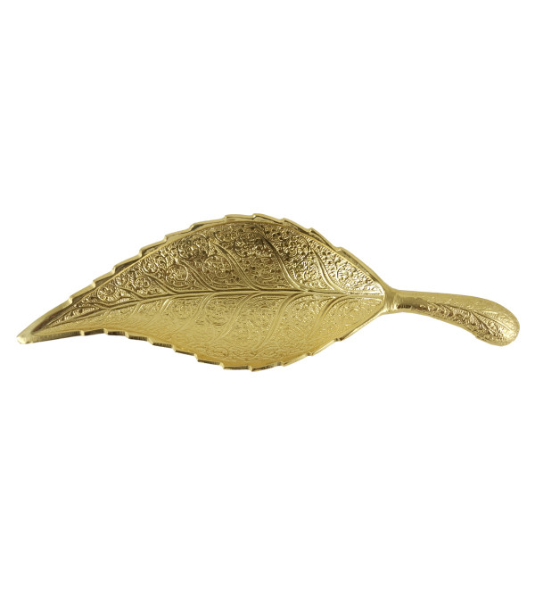 Leaf Brass Gold Plated 10 INCH