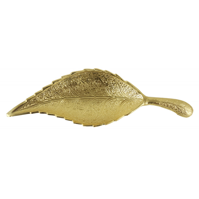 Leaf Brass Gold Plated 10 INCH