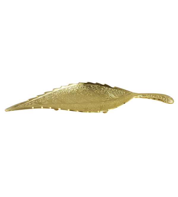 Leaf Brass Gold Plated 10 INCH