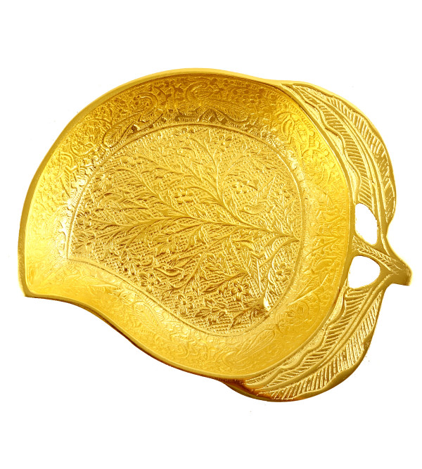 Handicraft Mango Bowl Brass Gold Plated