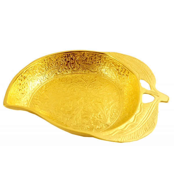 Handicraft Mango Bowl Brass Gold Plated