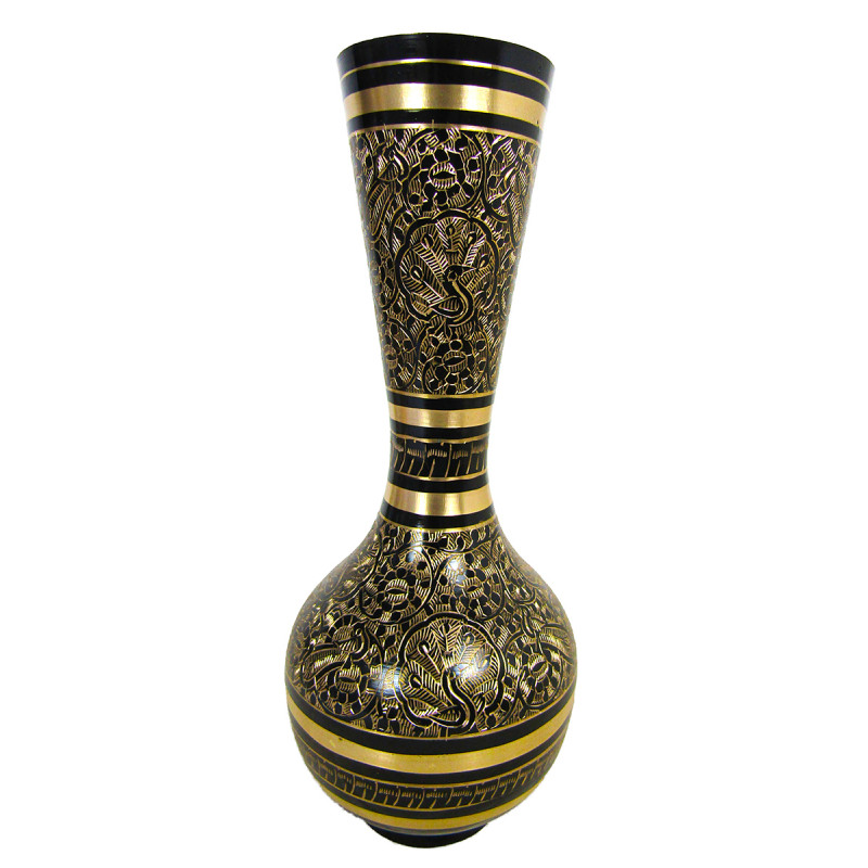  Flower Vase Bottle Enamelled Size 11 Inch