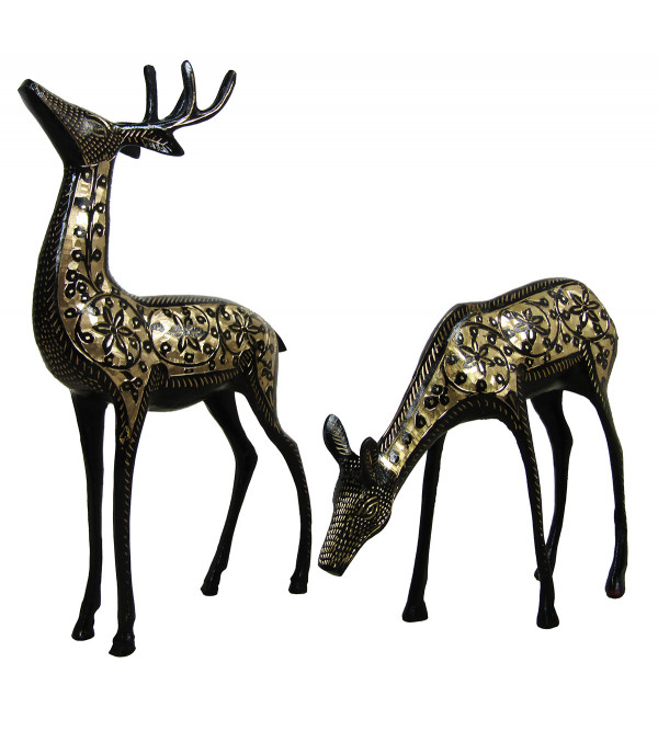 Deer Set Brass
