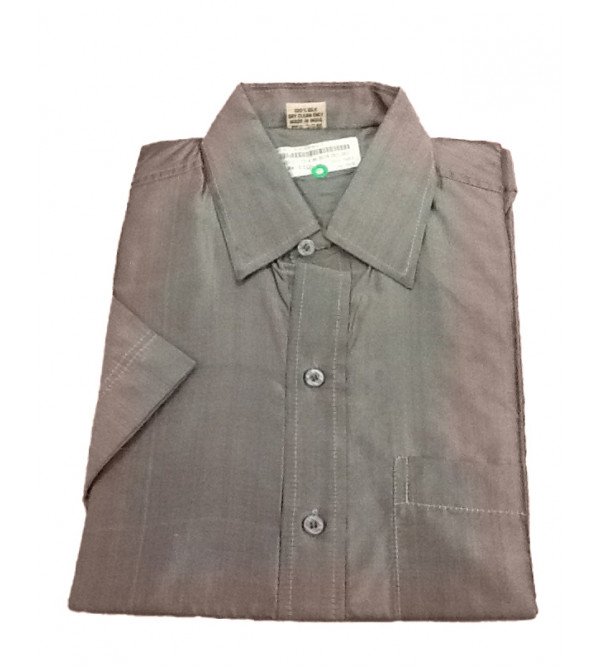 Silk Shirt Half Sleeve Size 38 Inch