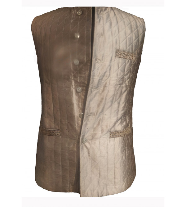 Dupion Silk Nehru Jacket size 38 Inch