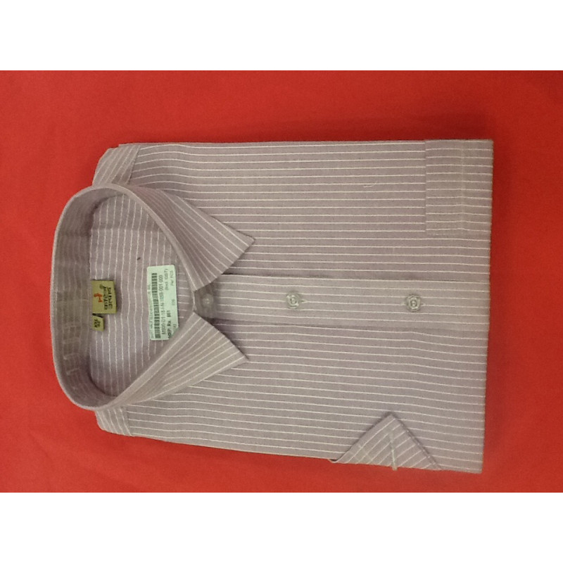 Plain Cotton Shirt Half Sleeve Size 46 Inch