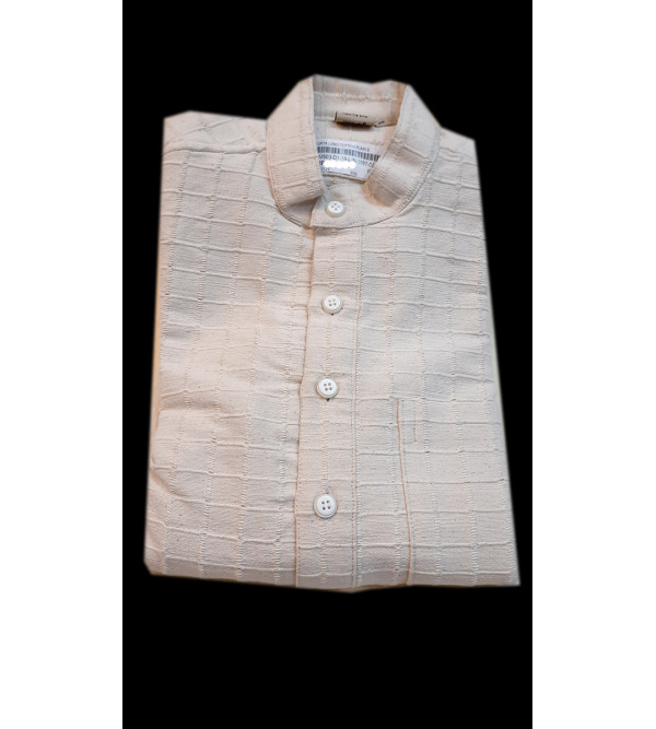 Cotton Long Kurta Handloom Full Sleeve Size 38 Inch