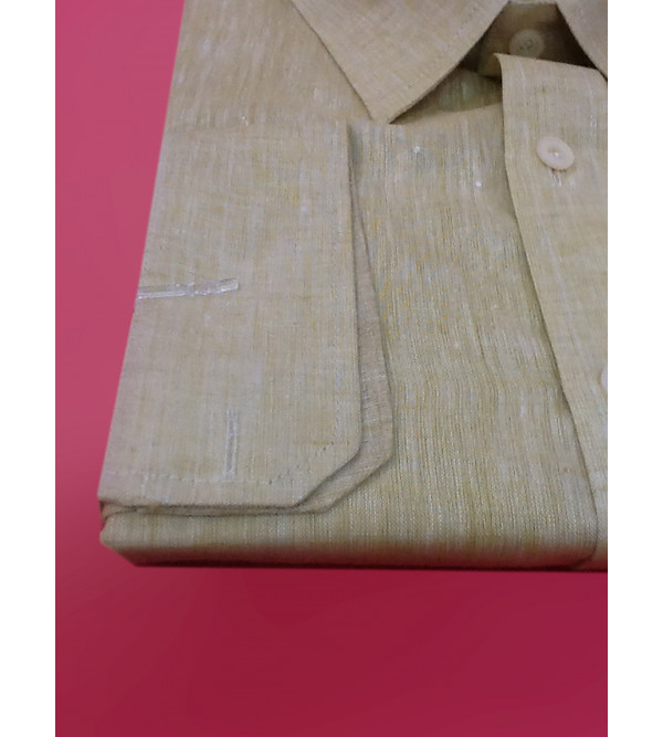 Linen Shirt Half Sleeve Size 46 Inch