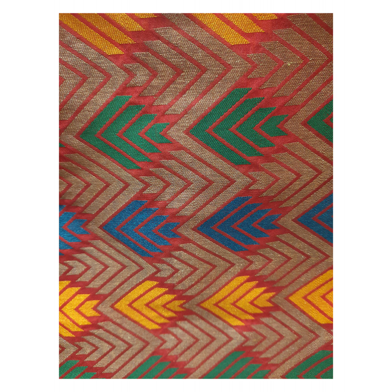 Handwoven georgette Silk Zari Fabric from Banaras Width 44 Inch