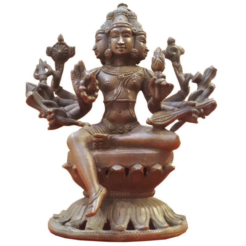 HANDICRAFT BRONZE FIGURE TAMILNADU 6 INCH VISHWAKARMA