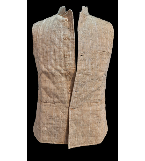Cotton Plain Nehru Jacket size 38 Inch