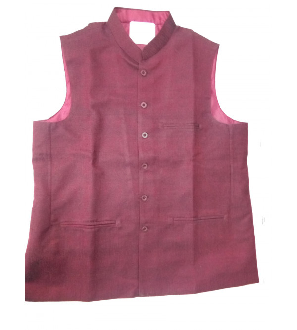 Matka Silk Nehru Jacket size 38Inch