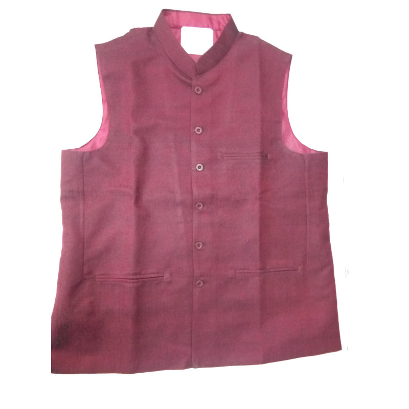 Matka Silk Nehru Jacket size 40 Inch