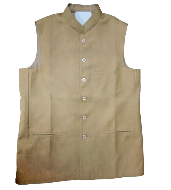 Matka Silk Nehru Jacket size 42 Inch