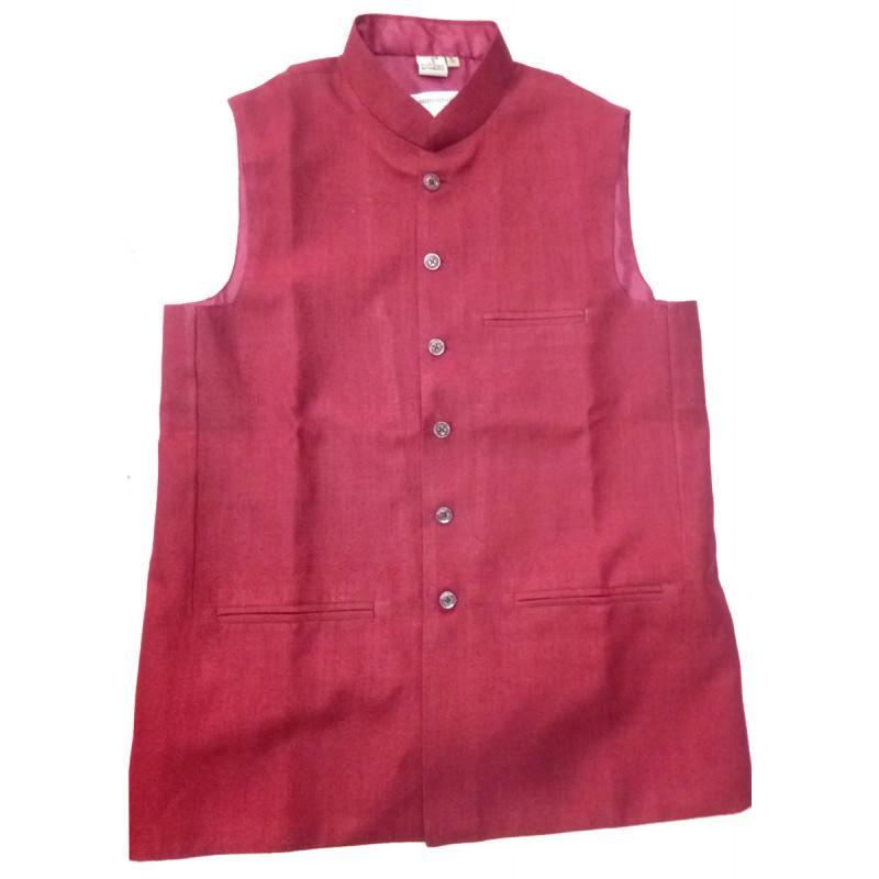 Matka Silk Nehru Jacket size 42 Inch
