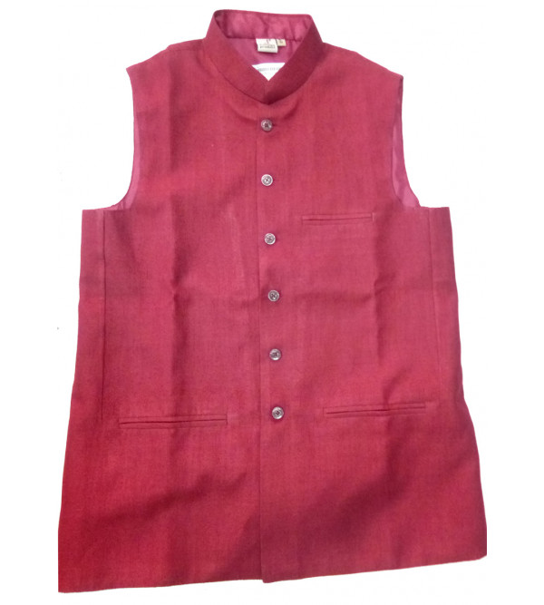 Matka Silk Nehru Jacket size 42 Inch