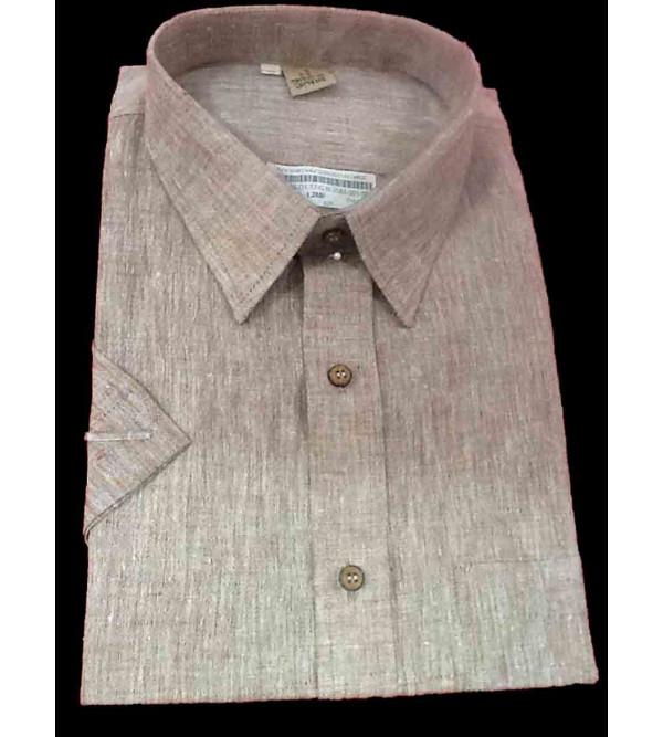 Linen Shirt Half Sleeve Size 48 Inch