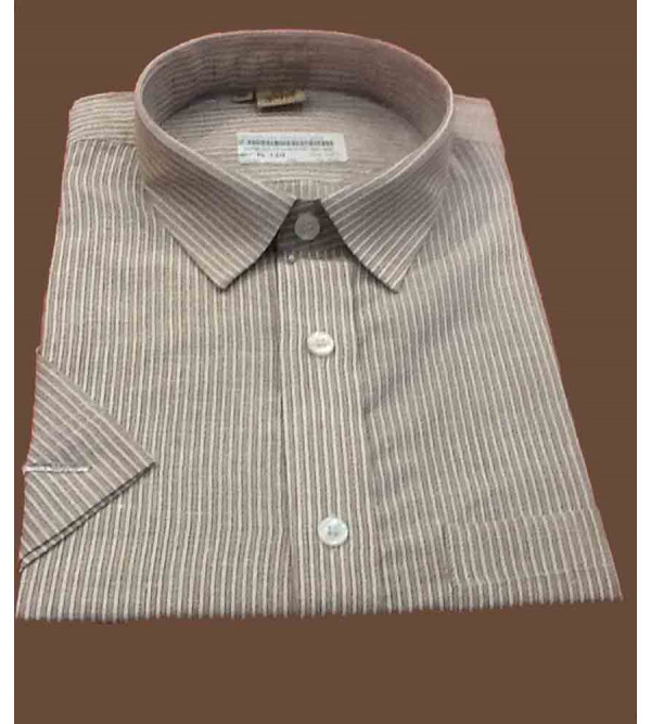Linen Shirt Half Sleeve Size 46 Inch