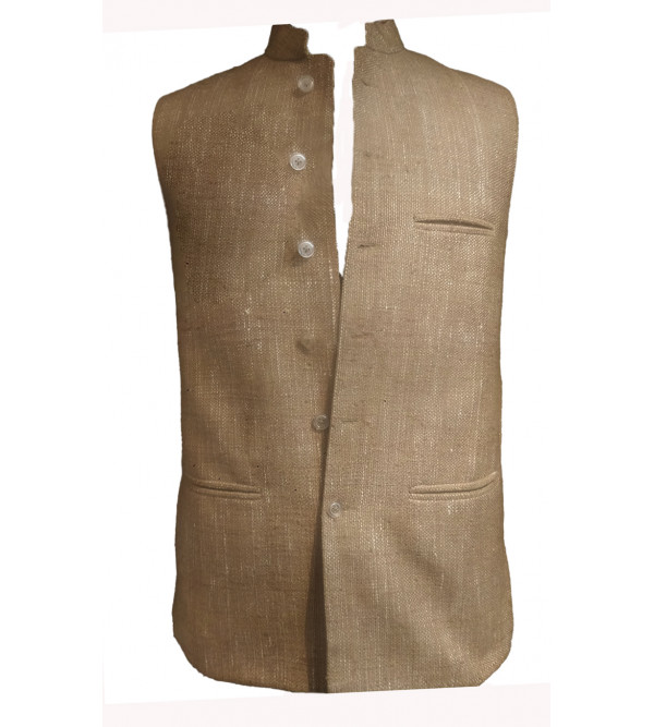 Matka Silk Nehru Jacket size 38 Inch